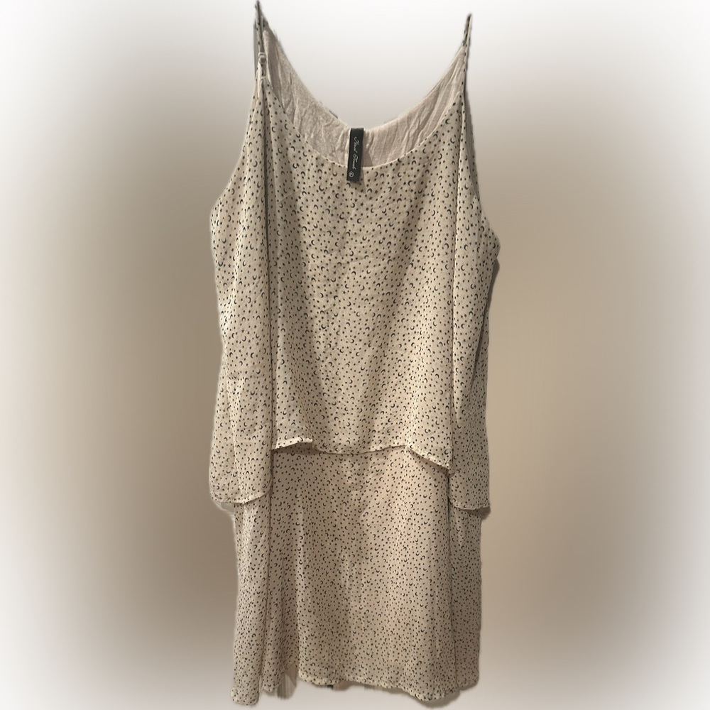 Final Touch Cream And Black Patterned Blouse - image 1